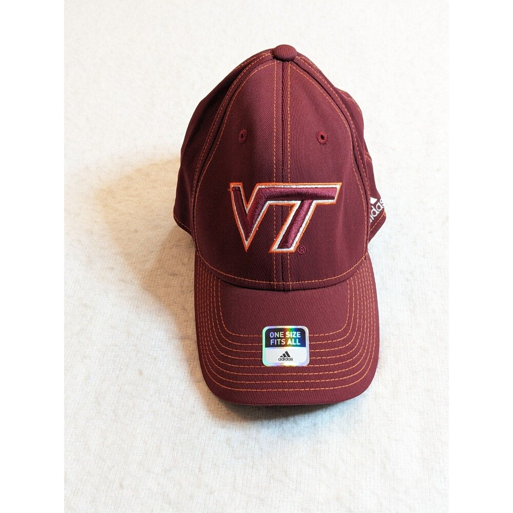 Adidas Virginia Tech VT Hokies Flex Fit One Size Maroon Hat - NEW